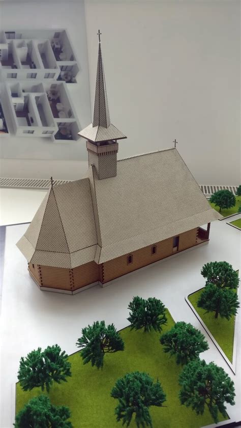 Wooden church model | Architectural Model Makers