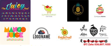 Mẫu Thiết Kế Logo Trái Cây đẹp 300k 500k ĐẸp ChuyÊn NghiỆp