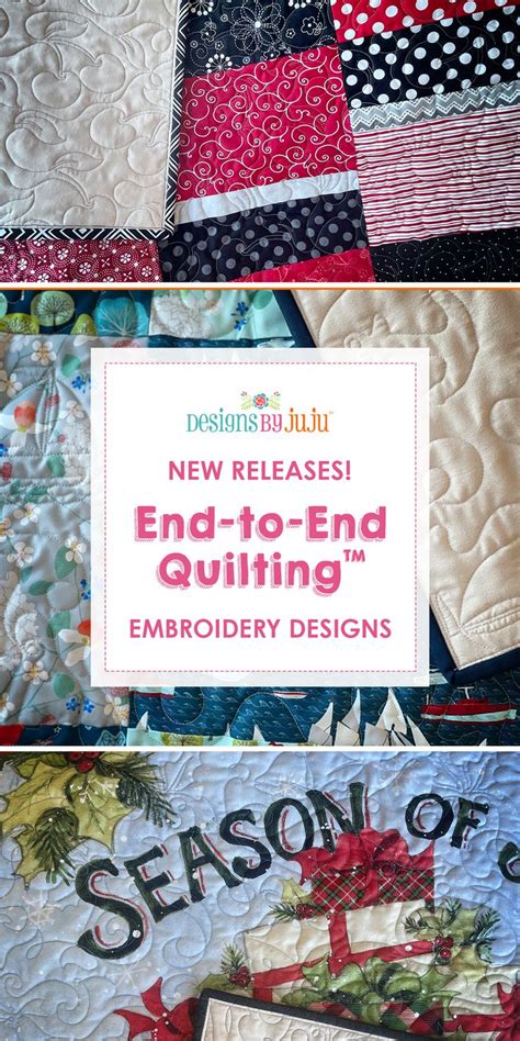 End To End Quilting Embroidery Designs Machine Embroidery Quilts