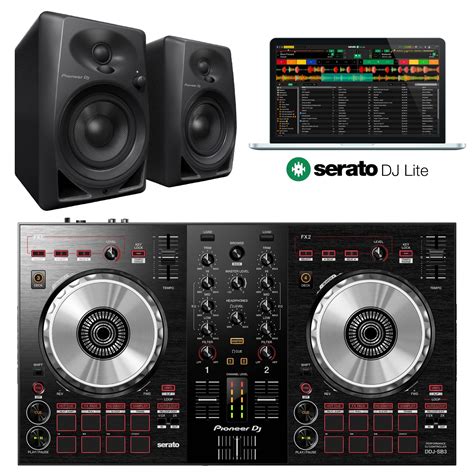 Pioneer DJ DDJ-SB3 Serato DJ Controller + DM-40 DJ Package – Knight ...