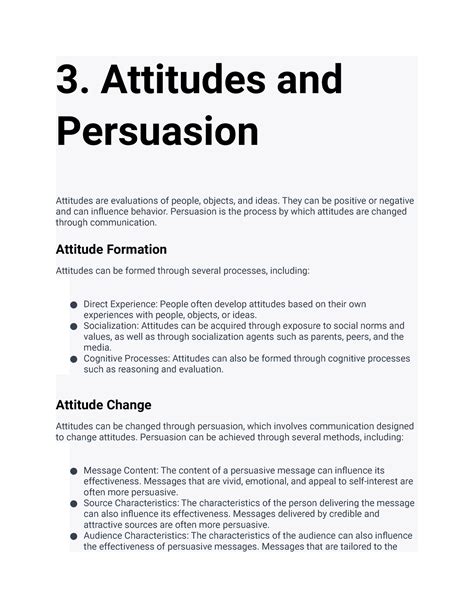 Social Psychology 3 4 Units 3 And 4 3 Attitudes And Persuasion