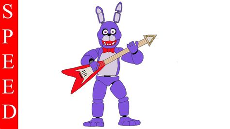 Speed Drawing Bonnie Fnaf Youtube