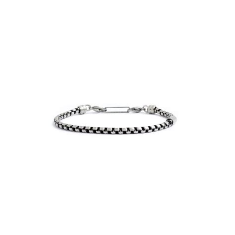 Marlù Bracciale catena box rounded 4mm