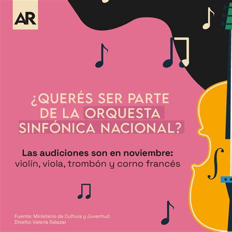 Querés ser parte de la Orquesta Sinfónica Nacional Este es el proceso