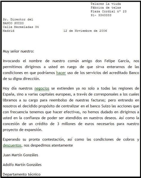 Ejemplo De Una Carta De Solicitud De Prestamo