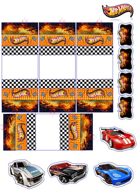 Kit Festa Hot Wheels Para Imprimir OrigamiAmi Arte Para Toda A Festa
