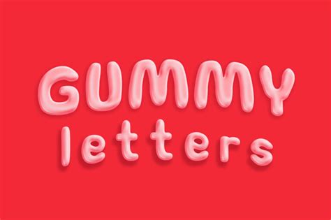 Gummy Letter Font Free Download - FreeFontDL