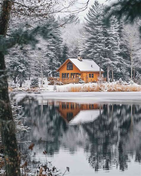 10+ Winter Cabins By The Lake (2024)