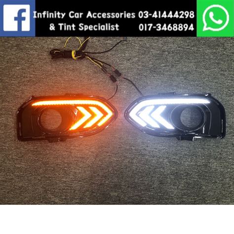 Honda Jazz Gk 2018 2021 Fog Lamp DRL Daylight Shopee Malaysia