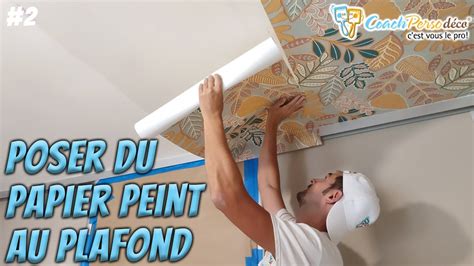 Poser Un Papier Peint Intiss Au Plafond Pose Et Coupe Au Plafond