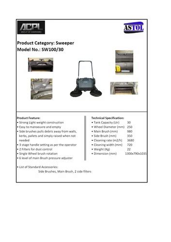 Manual Sweeper At ₹ 23500piece In Noida Id 2854538707512