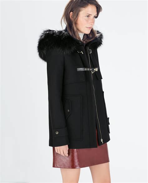 Manteau Zara Femme Avec Fourrure