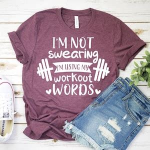 I M Not Swearing I M Using My Workout Words Shirt Etsy