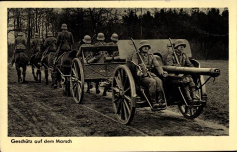 Ansichtskarte Postkarte Deutsche Wehrmacht Geschütz auf akpool de