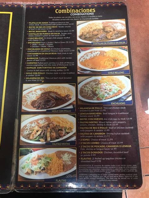 Online Menu of Lindo Michoacan 2 Restaurant, Anaheim, California, 92805 - Zmenu