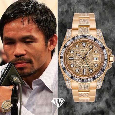 Manny Pacquiano Diamond Rolex Gmt Master Ii