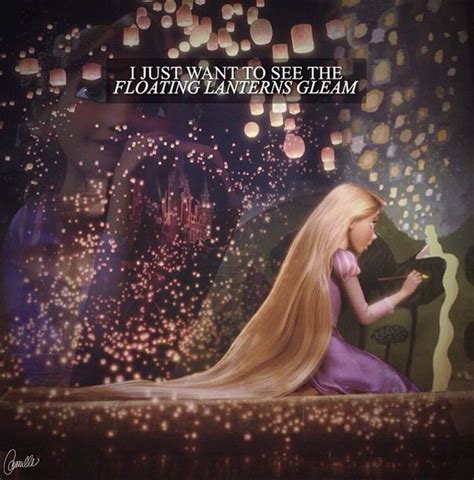 I Just Want To See The Floating Lanterns Gleam Rapunzel Tangled