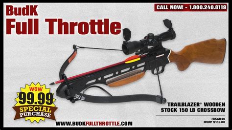 Trailblazer® Wooden Stock 150 Lb Crossbow Youtube