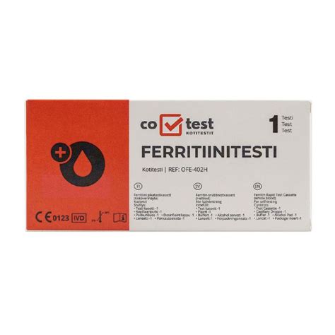 Co Test Ferritiinitesti Kotitesti 1 Kpl