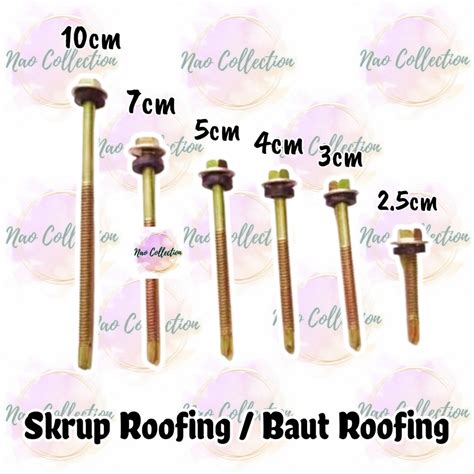 Jual Skrup Baut Roofing Baut Baja Ringan Sekrup Roofing Shopee