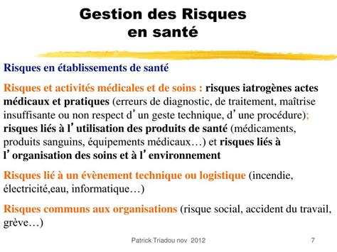 Ppt Gestion Des Risques En Sant Powerpoint Presentation Free