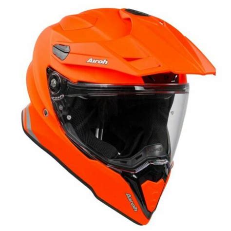 Airoh Commander Adventure Helmet Orange Fluo Matt Xpf Motor