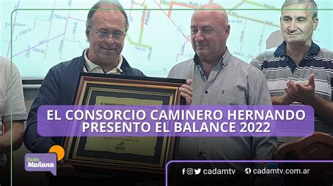 EL CONSORCIO CAMINERO HERNANDO PRESENTO EL BALANCE 2022 YouTube