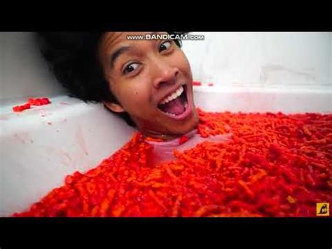 HOT CHEETOS BATH CHALLENGE YouTube