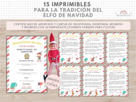 Kit Imprimibles Elfo Navidad Tradicion Navide A Actividades Carta