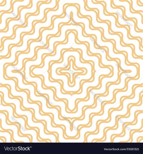 Yellow Wavy Seamless Pattern Abstract Texture Vector Image