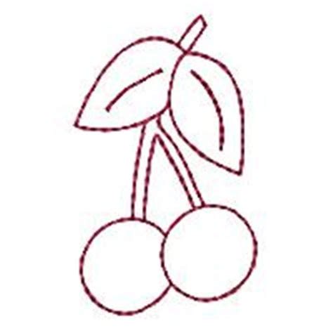 Cherry Redwork Machine Embroidery Design Embroidery Library At