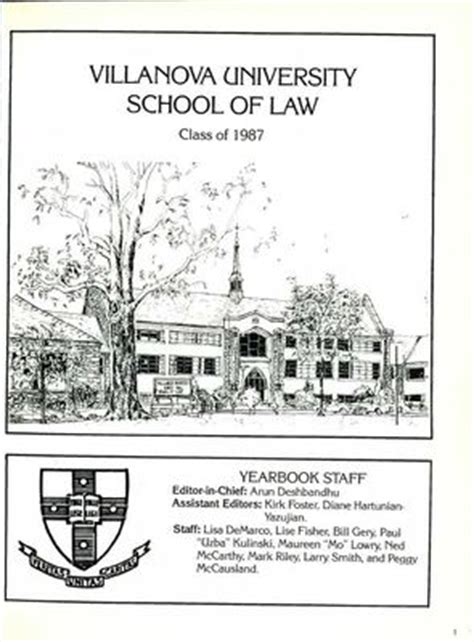 Villanova University School Of Law Archives Books And Yearbooks