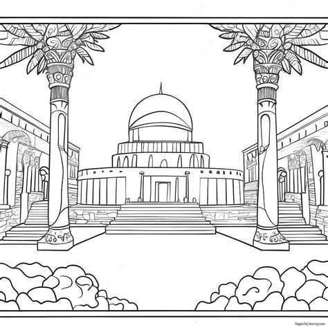 Mesopotamia Historical Landmarks Coloring Page 38862 31232
