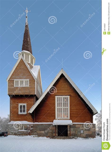 Karesuando Church Norrbotten County Sweden Stock Image Image Of