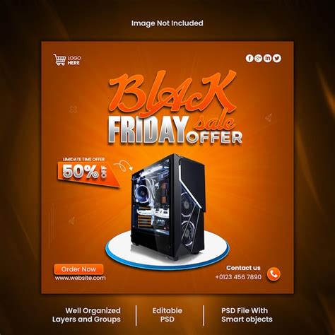 Premium Psd Black Friday Social Media Post Design Psd Template