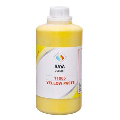 Saya Yellow 12 Pigment Paste For Textile Plastic Bottle And Hdpe Drum