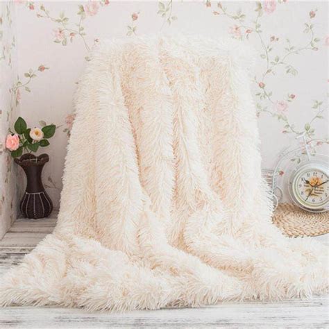 Super Soft Long Shaggy Fuzzy Fur Faux Fur Warm Elegant Cozy With Fluffy