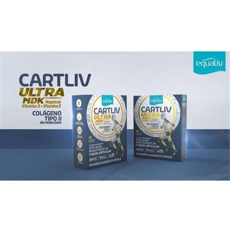 Cartliv Ultra mdk Colágeno Tipo 2 60 Cápsulas Equaliv nf em