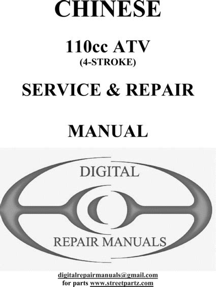 Chinese 110cc ATV Service & Repair Manual 2nd Edition - Tradebit