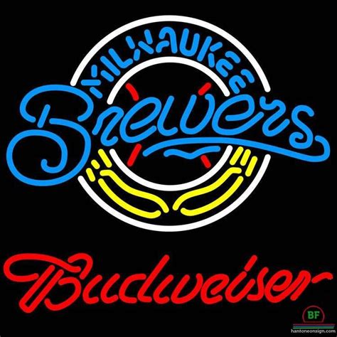 Custom Budweiser Milwaukee Brewers Neon Sign Mlb Teams Neon Light