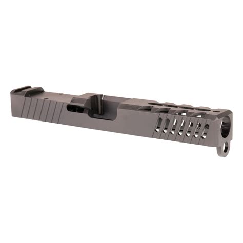 Gauntlet Arms Glock 17 Gen 3 Compatible Stripped Slide w/ RMR Cut, Black DLC Coating