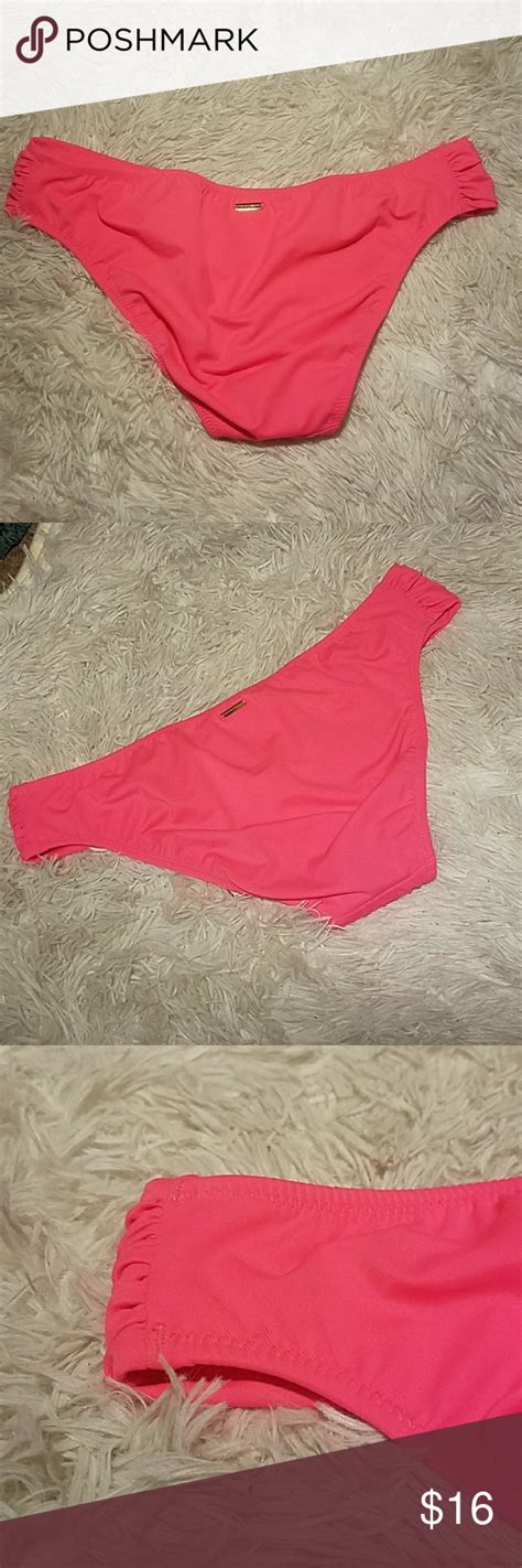 Victorias Secret Ruched Swim Bikini Bottom Pink S Bikinis Swim