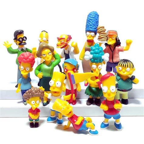 Kit 14 Bonecos Miniatura Dos Simpsons Loja Oficial Xploudshop