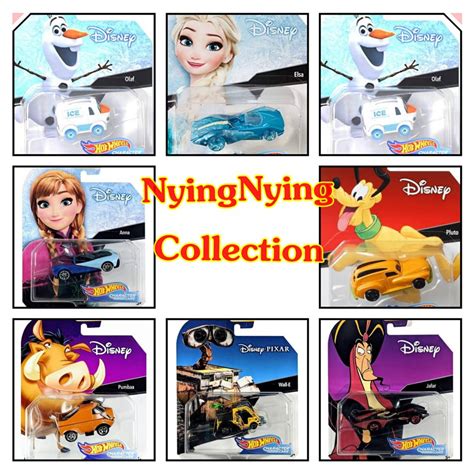 Jual HOT WHEELS DISNEY SERIES 5 Elsa Anna Pluto Wall E Jafar Olaf Pumbaa Shopee Indonesia