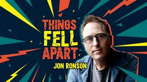 Things Fell Apart New Jon Ronson Radio 4 And Podcast Series