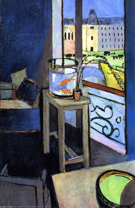 Museum Art Reproductions Interior With Goldfish 1914 By Henri Matisse