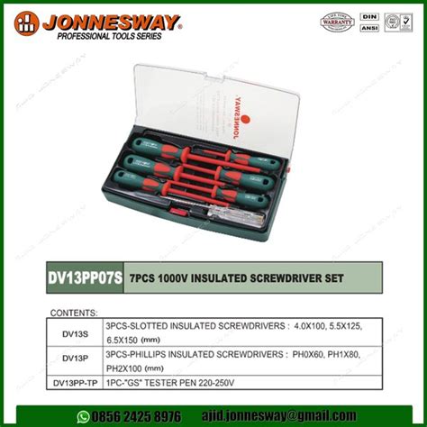 Jual JONNESWAY 1000V INSULATED SCREWDRIVER SET Di Lapak JONNESWAY STORE