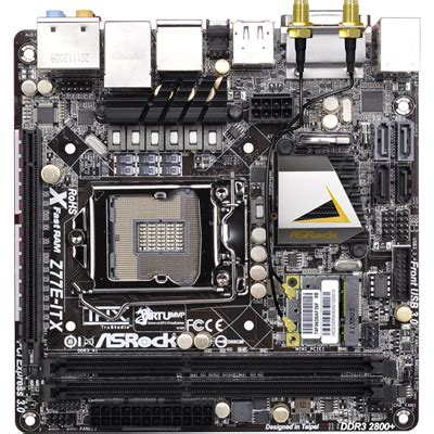 ASRock Z77E-ITX Socket 1155 Intel Z77 Chipset - Dual Channel DDR3 2800 ...