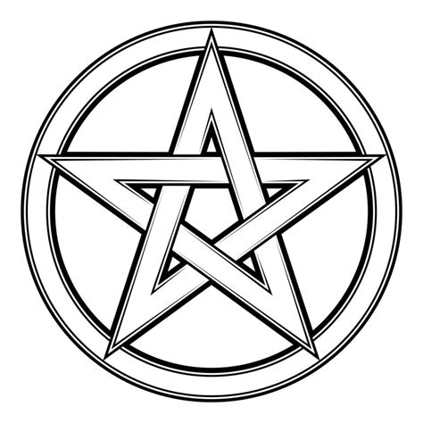 Vector Pentacle Sign Pentagram Icon Esoteric Symbol 7958925 Vector