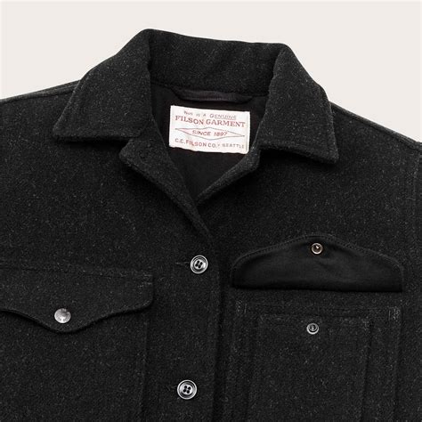 Womens Mackinaw Cruiser By Filson Charcoal Gray